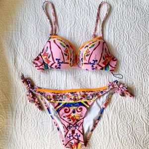 FASHION NOVA Print of Love 2 Piece Bikini